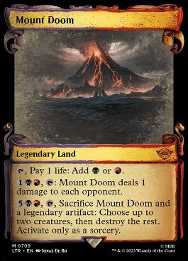 匿名配送】MTG 指輪物語 Mount Doom 滅びの山 プレイマット 匿名配送