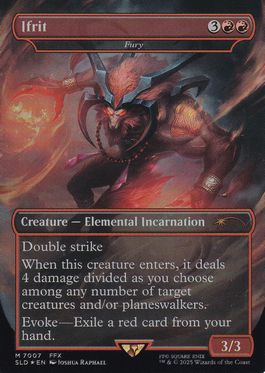 MTG】イフリート(激情・Fury) 日本語 Foil FFコラボ MTG】イフリート