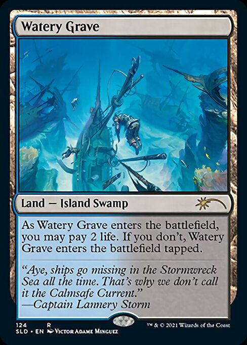 MTG】 Watery Grave UNF foil 2枚セット MTG 湿った墓⁄Watery Grave FOIL