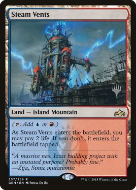 Steam Vents 蒸気孔 FOIL 012/045 MTG Steam Vents 蒸気孔 FOIL 012