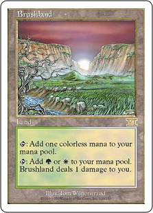 買取：《低木林地/Brushland》[10ED] 土地R | 日本最大級 MTG通販