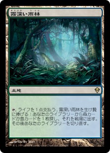 MTG 霧深い雨林/Misty Rainforest ドラゴンスケイルFoil 霧深き雨林