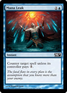エラーカード FOIL マナ漏出 Mana Leak 英語 DCIマーク MTG マナ漏出