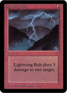 稲妻/Lightning Bolt》[4ED] 赤C | 日本最大級 MTG通販サイト「晴れる屋」