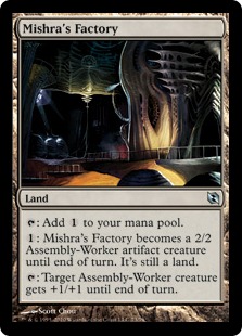 MTG ミシュラの工廠/Mishra's Factory 日本語黒枠4枚 ミシュラの工廠