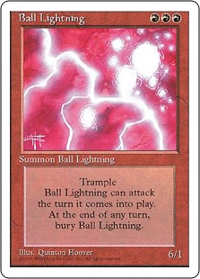 ボール・ライトニング/Ball Lightning》[4ED] 赤R | 日本最大級 MTG