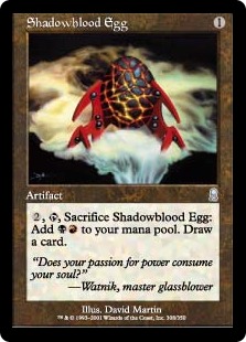 シャドーブラッドの卵/Shadowblood Egg》[ODY] 茶U | 日本最大級 MTG