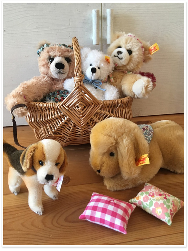 シュタイフ ロージー ラビット＆ベイビー バニー 23cm EAN683862