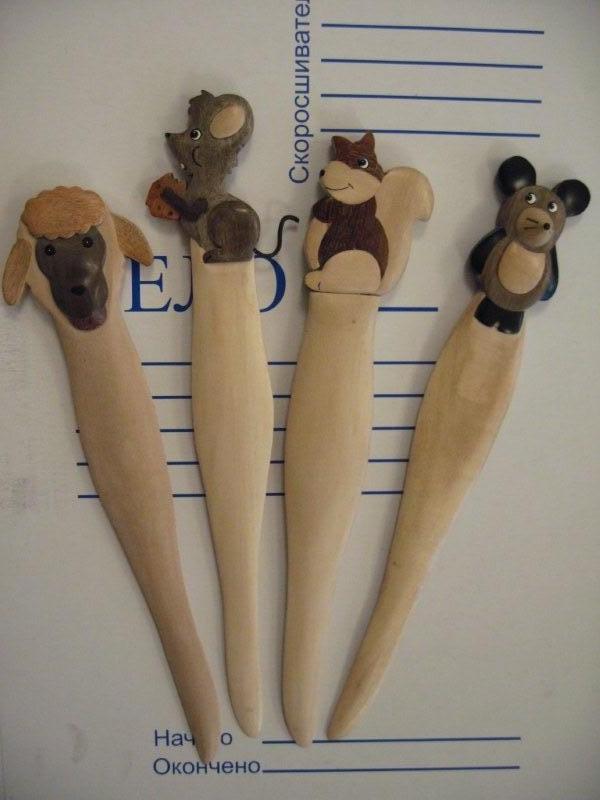 手作りペーパーナイフ 木製ペーパーナイフ ちんあなご いさむら作成