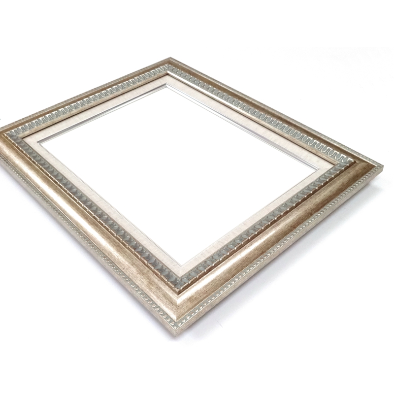 引き取り歓迎 大きい額縁 P20号 シルバーフレーム 銀色 油彩額縁 ガラス P20（727×530mm）