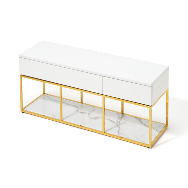 Francfranc フランフラン レーヌ TVボード テレビ台ゴールドフレーム