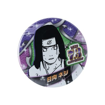 NARUTO J-WORLD TOKYO 絵巻 絆 缶バッジ 日向ネジ NARUTO-ナルト- 疾風