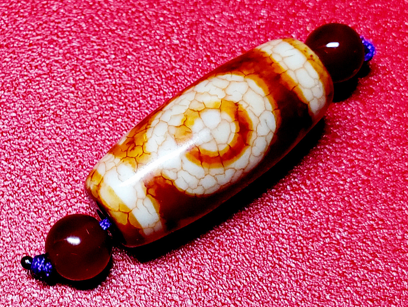 P様確認用、秘蔵紅天珠‼️西蔵老礦古代伝承紅六