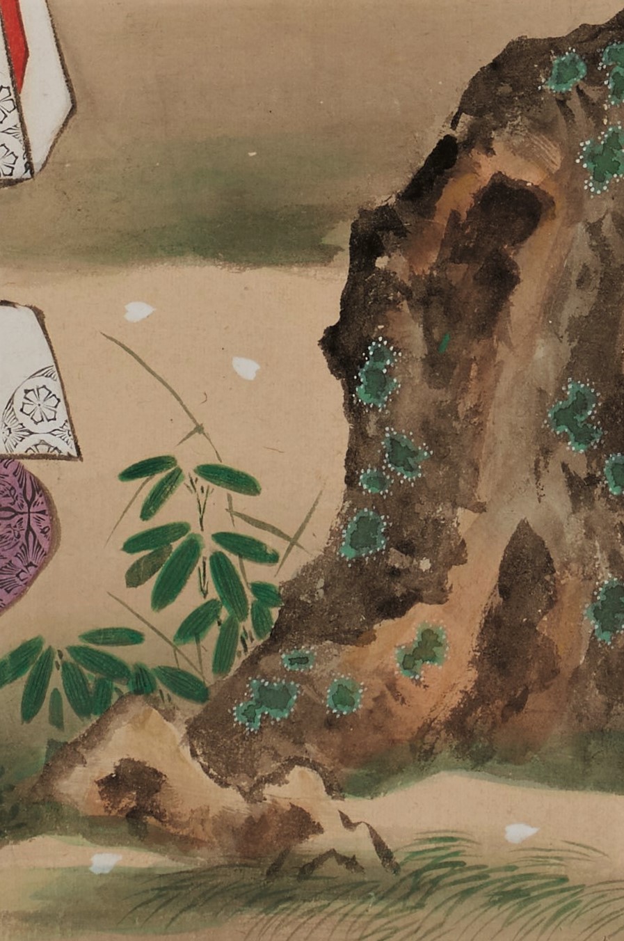 晴川庄眼 養信筆 梅と鶴の図 晴川庄眼 養信筆 梅と鶴の図