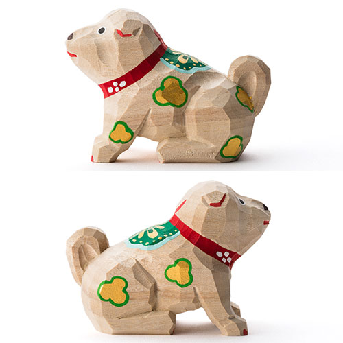 高橋勇二】奈良一刀彫 干支飾り「戌（いぬ）」 | 藤巻百貨店