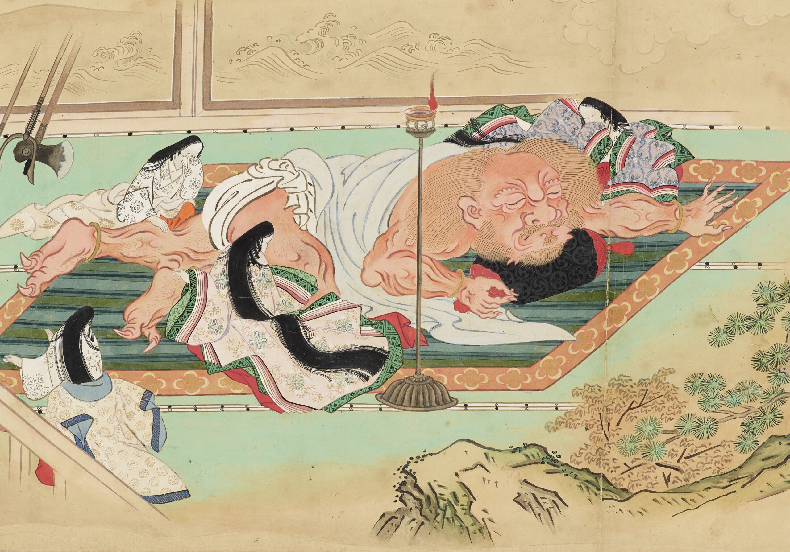 蔵から謎の図柄と謎の文字が描かれたぐい呑み？が出てきました。茶道具