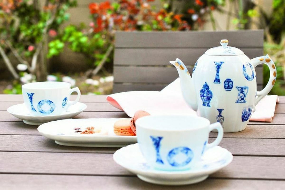 深川製磁 蓋付湯呑み5客 有田焼 深川製磁 蓋付き湯呑み 5