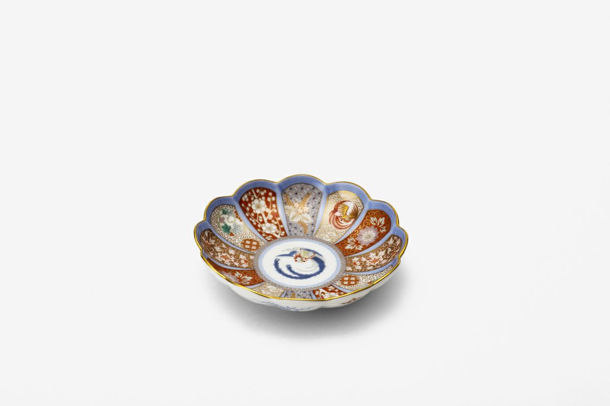 2034 深川製磁 方皿4客 丸皿3客 金彩 2034 深川製磁 方皿4客 丸皿3客