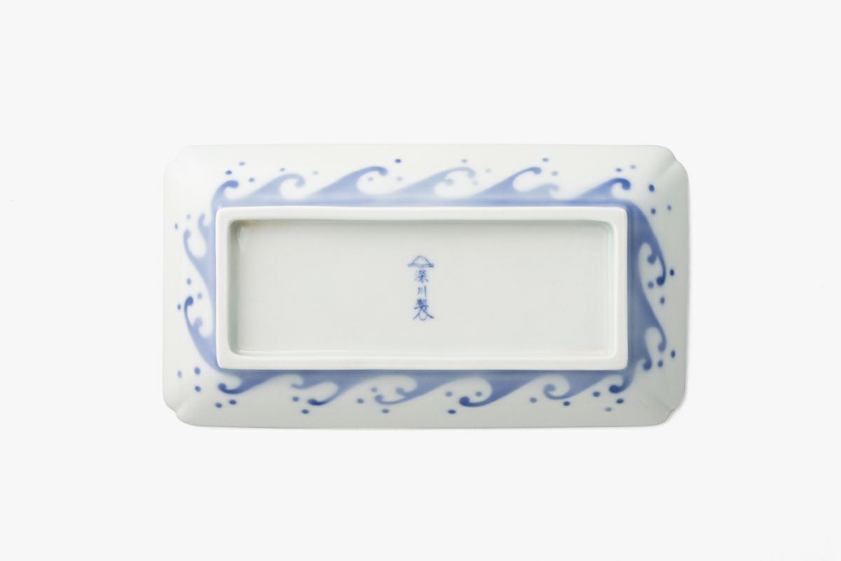 長皿 竹ニ雀の図 竹食器竹皿