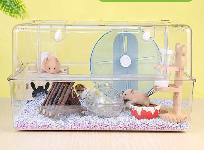 ハムスターケージ グラスハーモニー600N/ゴールデンハムスターケージ