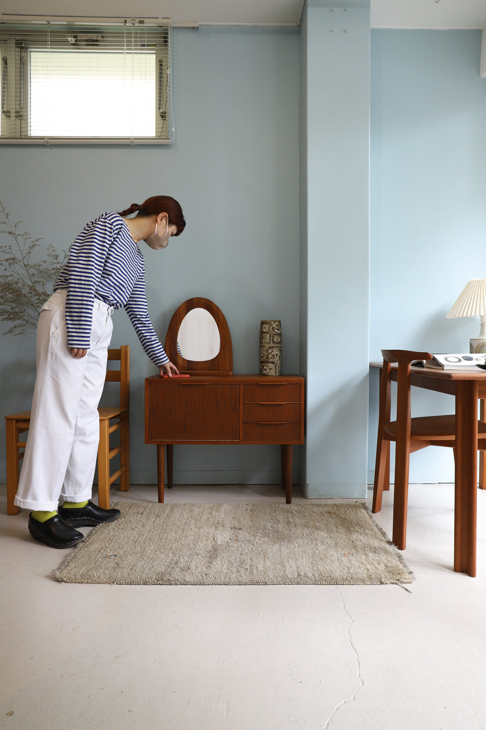 スモールキャビネット チェスト 北欧 ベルギー ヴィンテージ 50s ②