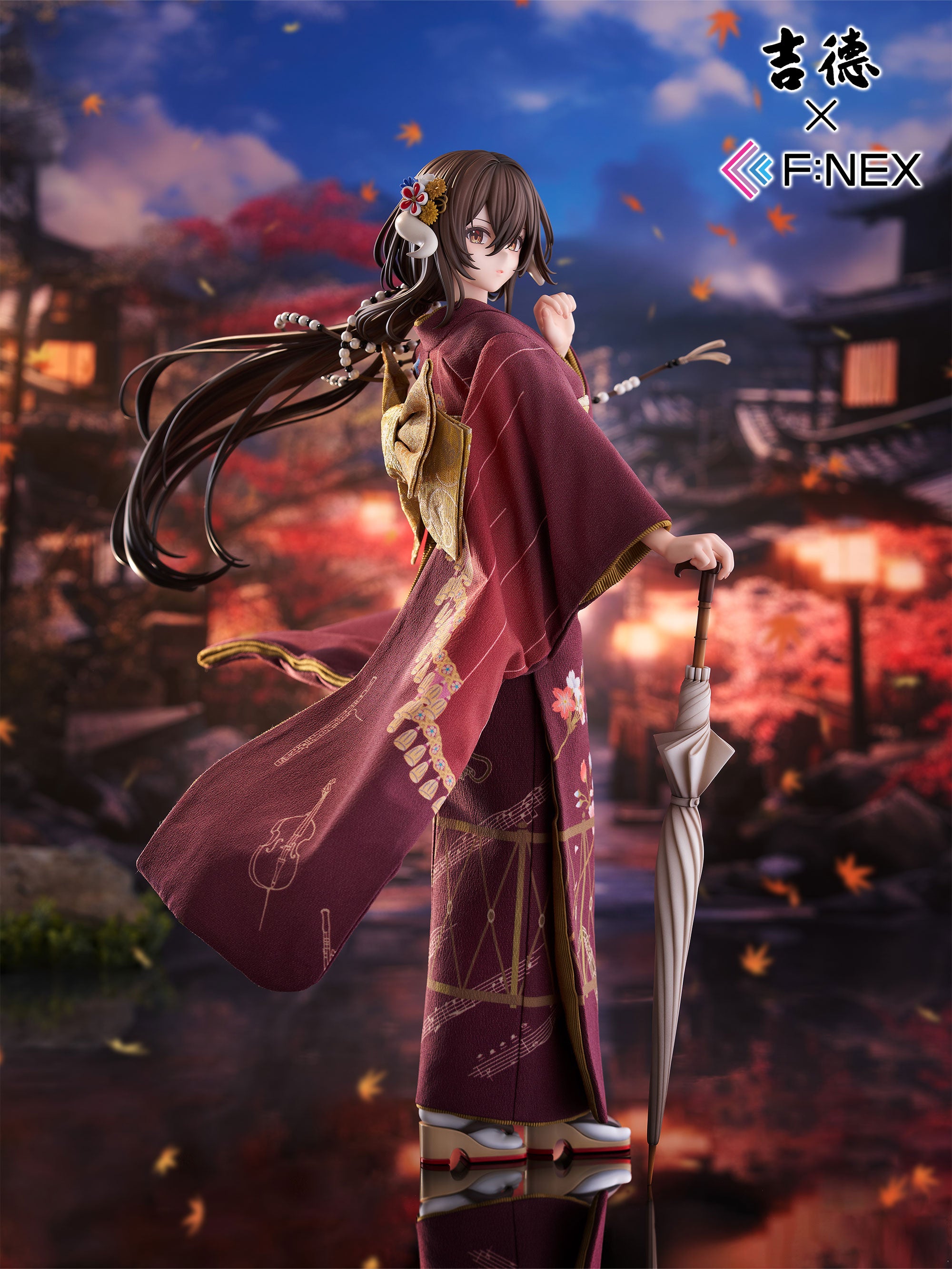 吉徳×F:NEX 三笠 青花小町ver. -日本人形- 1/4スケールフィギュア