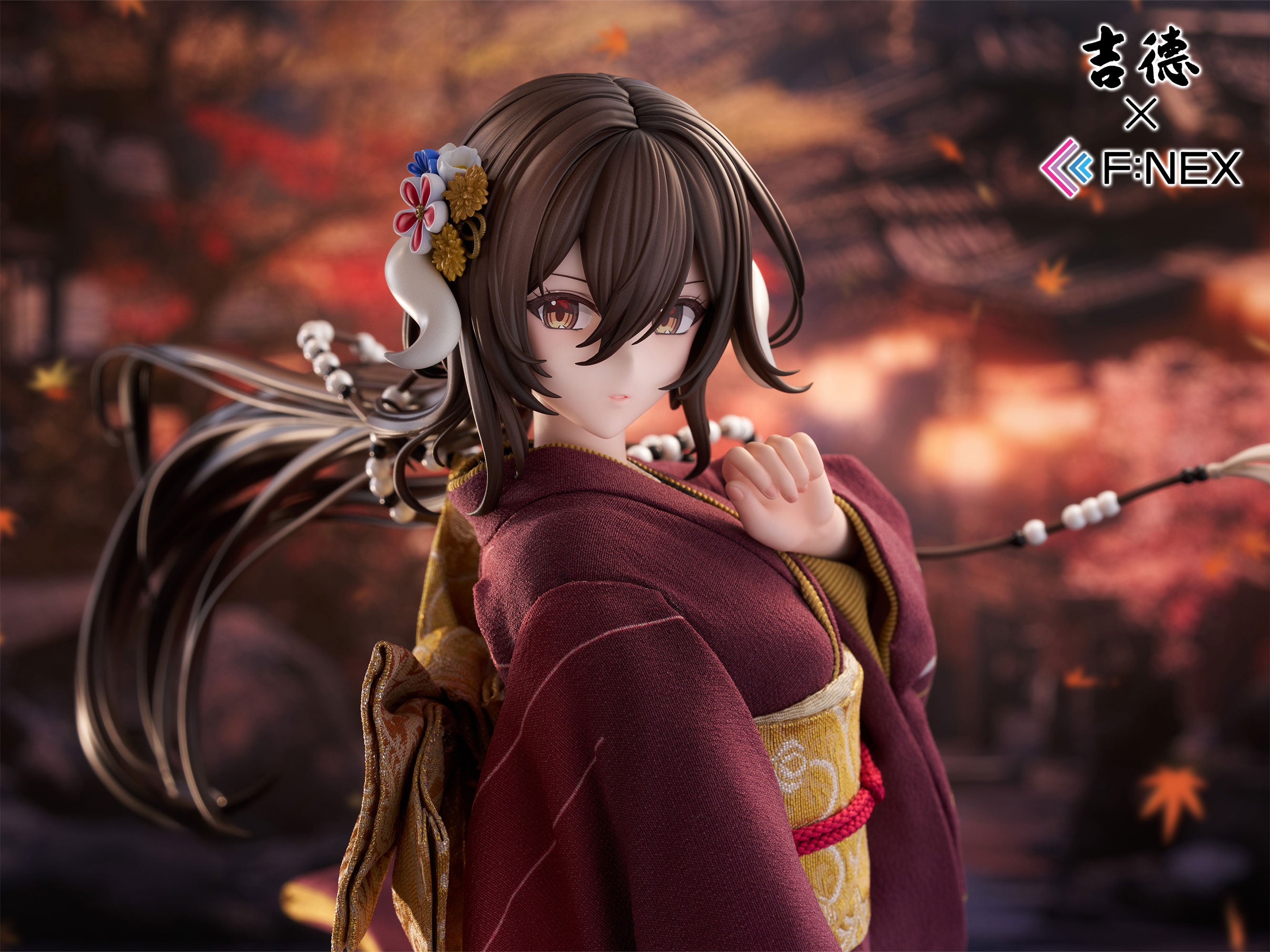 吉徳×F:NEX 三笠 青花小町ver. -日本人形- 1/4スケールフィギュア