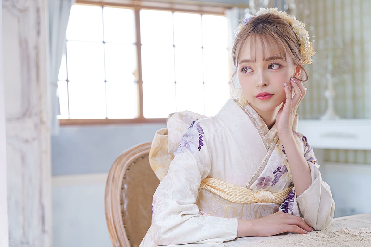 ふりふ振袖フルセット 成人式 前撮り 袴 髪飾り付き 卒業式 謝恩会