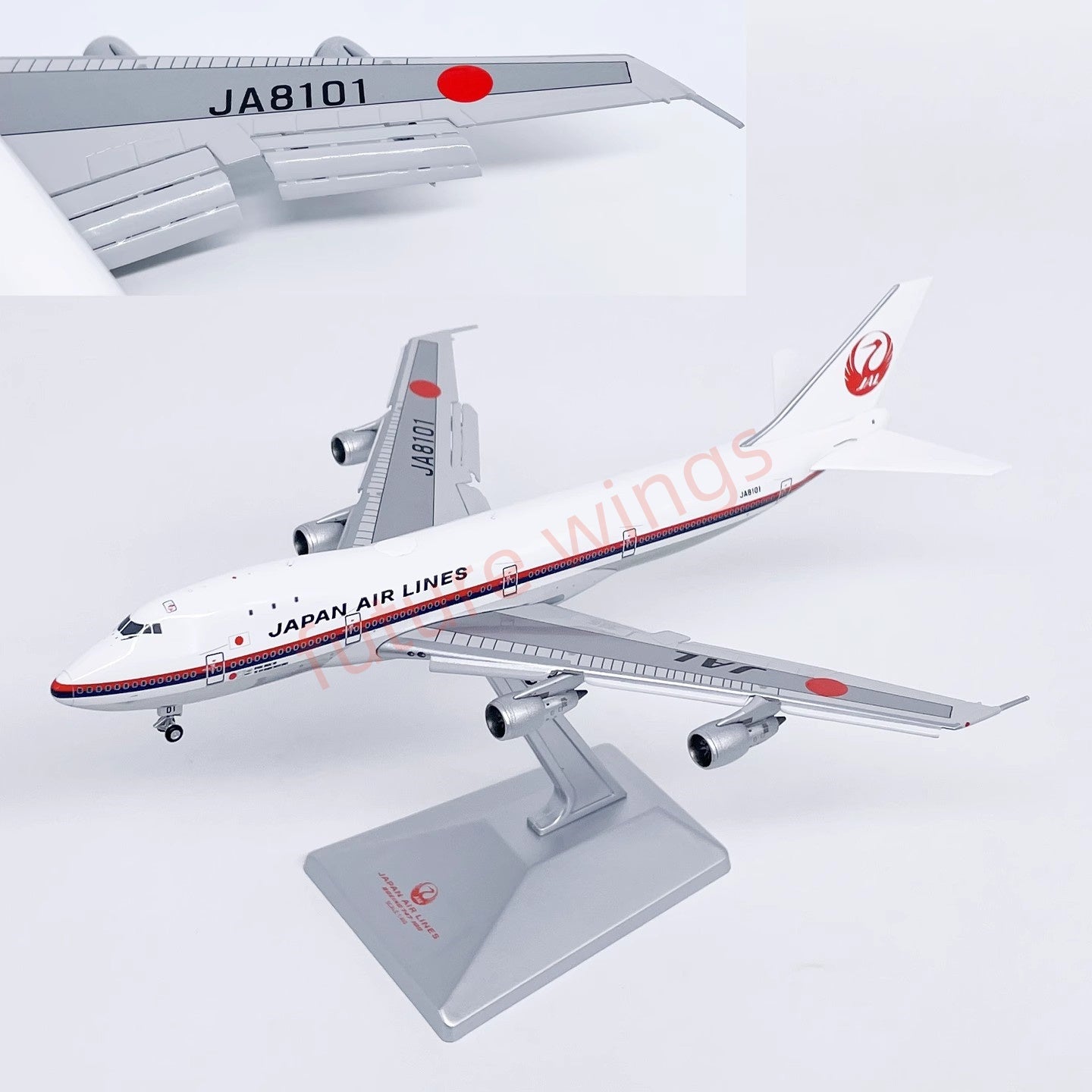 1:400 HX Models Japan Airlines B747-100 JA8101 Aircraft Model With